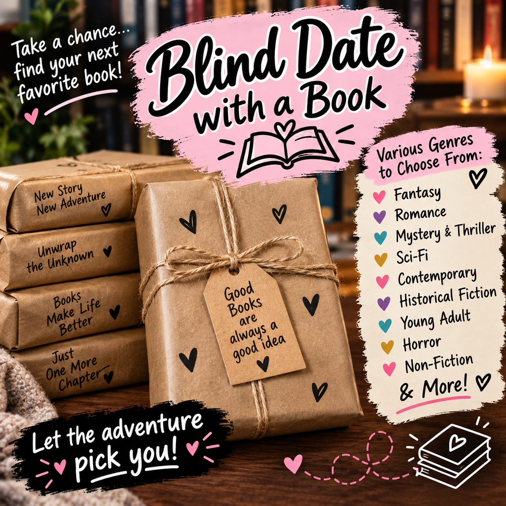Blind Date with a Book | Genre Surprise Box (Romance, Thriller, Fantasy)