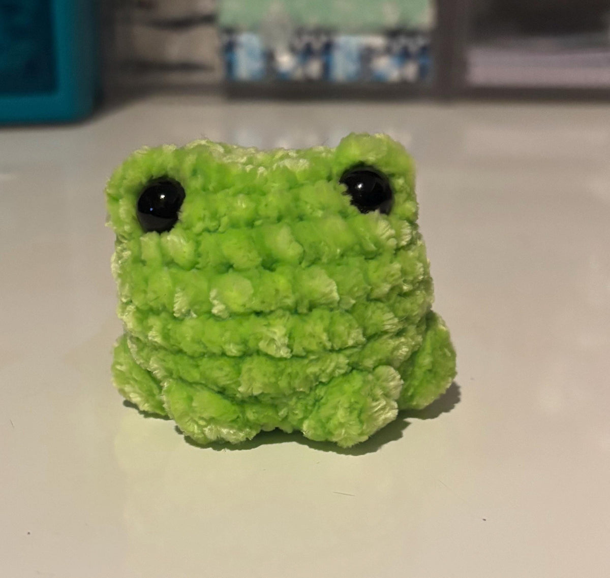 Handmade Crochet Frog Plush Toy – Amigurumi Stuffed Animal, Multiple Colors