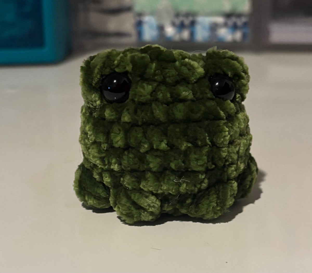 Handmade Crochet Frog Plush Toy – Amigurumi Stuffed Animal, Multiple Colors