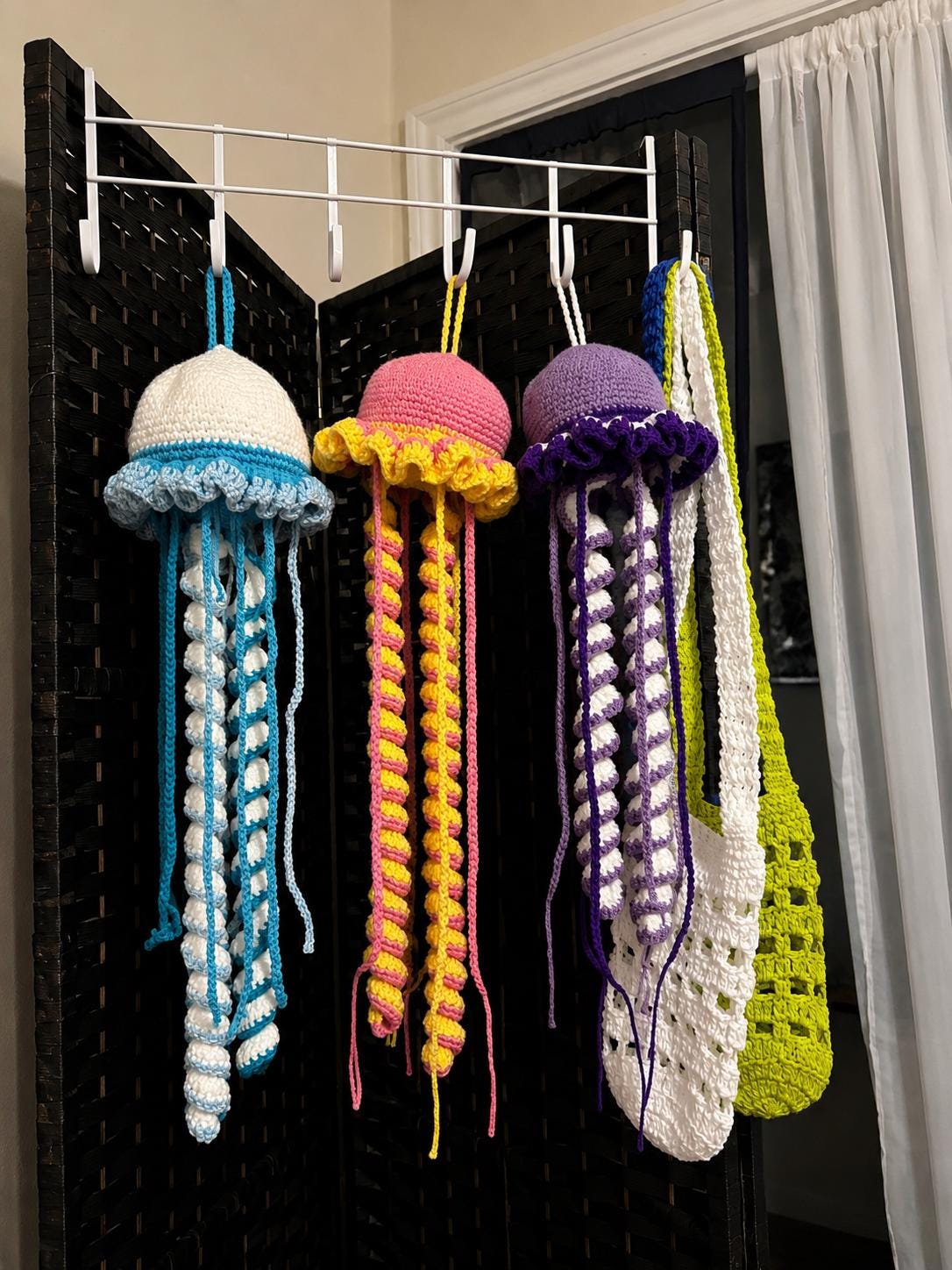Handmade Crochet Jellyfish Plush – Ocean Amigurumi Stuffed Toy, Gift for Kids