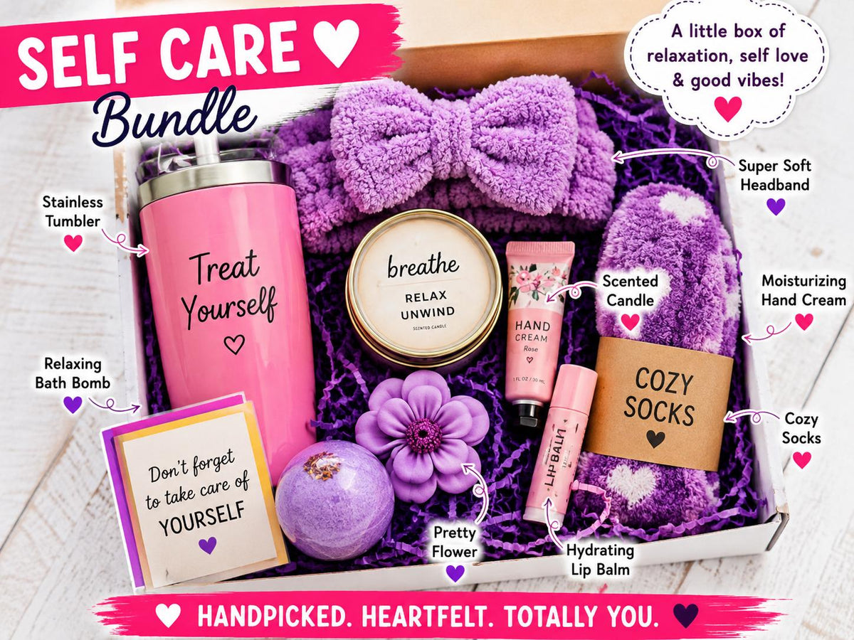 Curated Themed Gift Box – Self Care, Book Lover & Crafty Creator Bundle | Unique Gift for Her