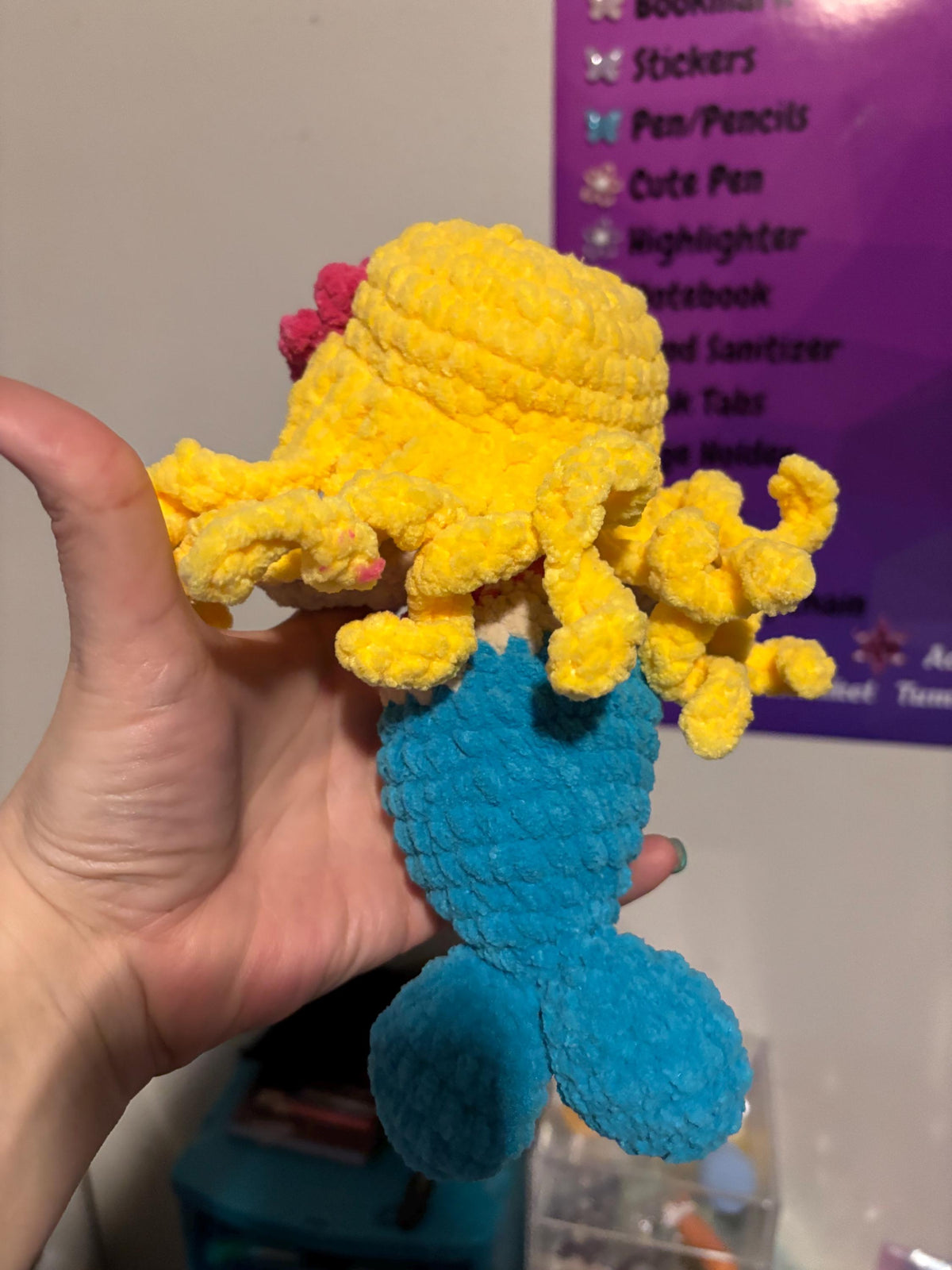 Handmade Crochet Mermaid Plush Toy – Amigurumi Doll, Unique Gift for Kids